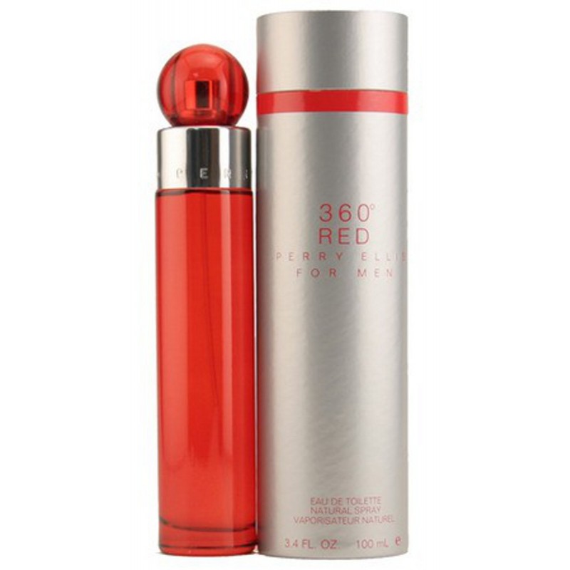 Perry Ellis 360 Red for Men Eau de Toilette Natural Spray 3.4 FL. OZ. 100 mL