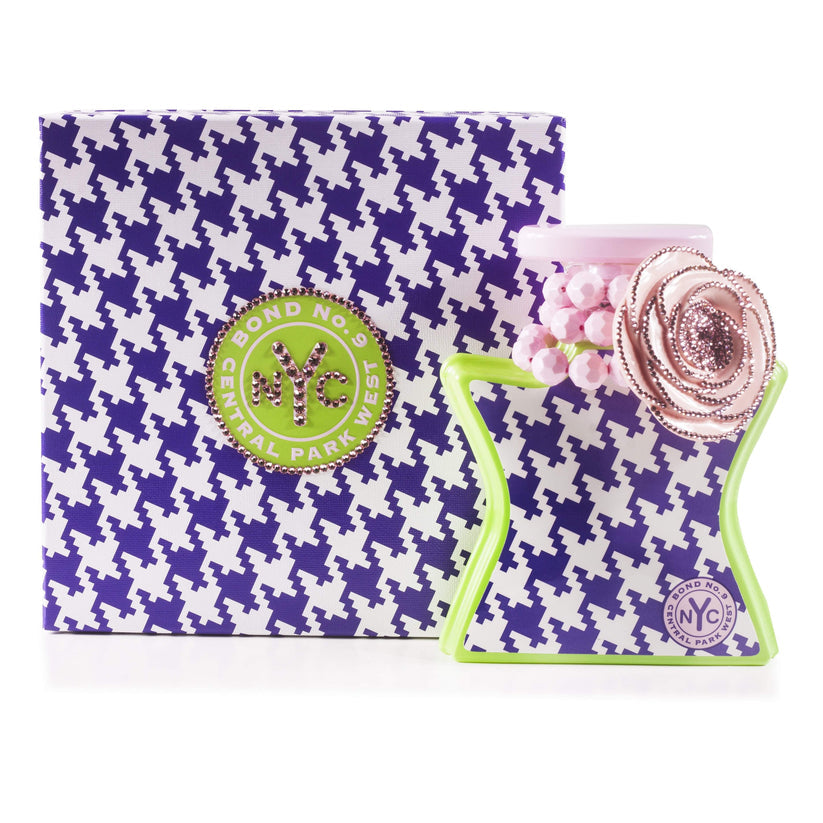 Bond No. 9 Central Park West Eau de Parfum in houndstooth pattern bottle