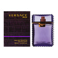 Versace Man Eau de Toilette Natural Spray 100 ml e 3.4 US fl.oz. in a purple glass bottle