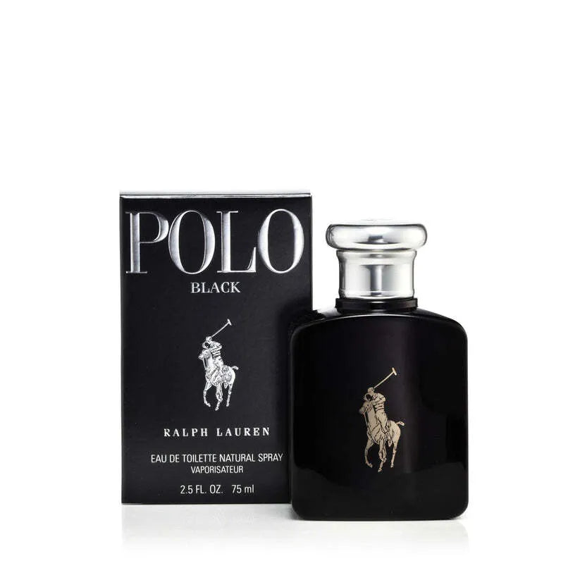 Ralph Lauren Polo Black Eau de Toilette Natural Spray 2.5 FL. OZ. 75 ml